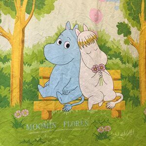 Moomin Floren Characters Twin Flat Sheet & Duvet Bedding Hippo Kawaii Animation